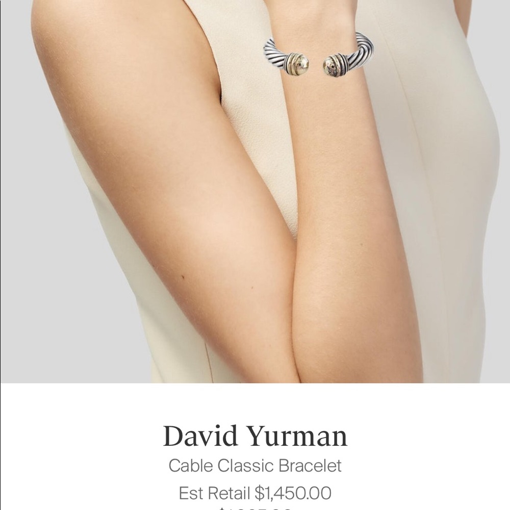 David Yurman Sterling Silver 14k Gold Dome